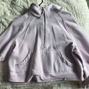 Lululemon light pink quarter zip scuba size S-M